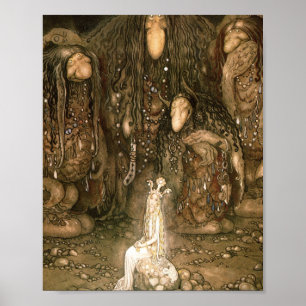 Affiche John Bauer - Regardez-Les Trolls, Mère A Dit Rega