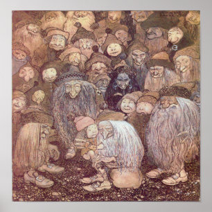 Affiche John Bauer - Trolls
