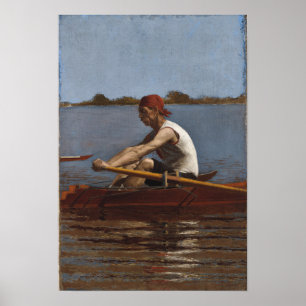 Affiche John Biglin in a Single Scull
