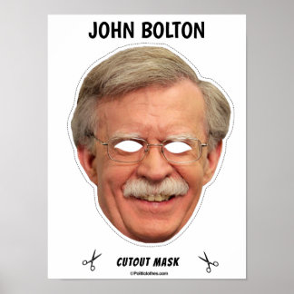 Affiche JOHN BOLTON Masque Halloween