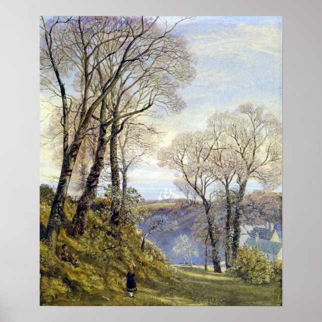 Affiche John Brett Février dans l'île de Wight (Devant)