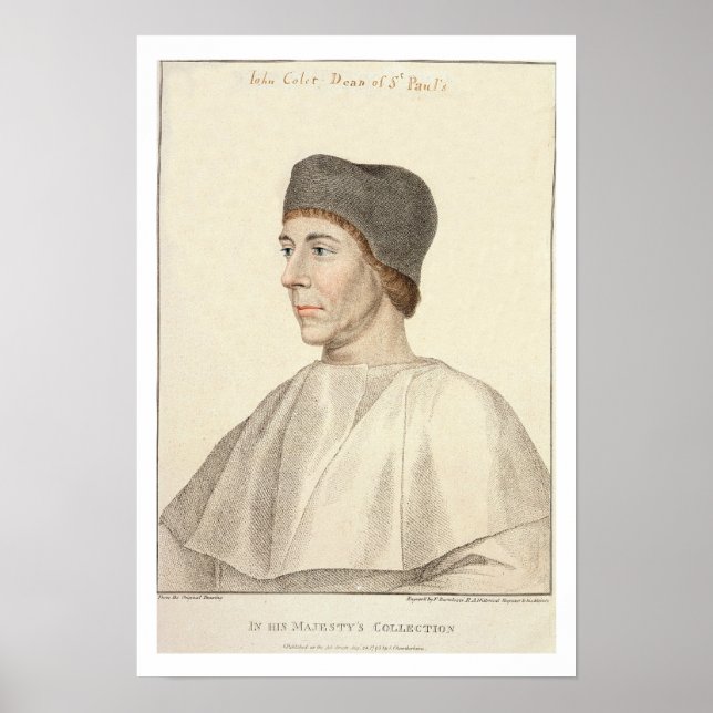 Affiche John Colet (c.1467-1519), Doyen de la Grève de Sai (Devant)