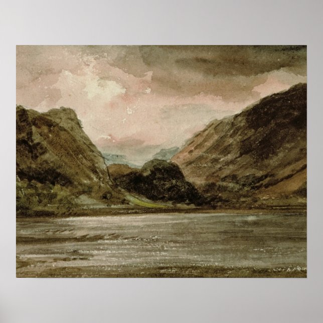 Affiche John Constable | Derwentwater, Cumberland, c.1806 (Devant)