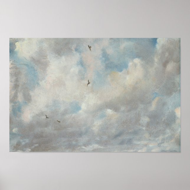 Affiche John Constable - Étude sur le nuage (Devant)