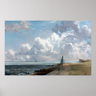 Affiche John Constable Harwich Le Phare Bas