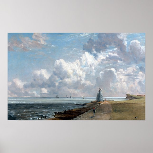 Affiche John Constable Harwich Le Phare Bas (Devant)