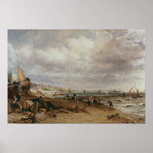 Affiche John Constable | Marine Parade et Old Chain Pier, (Devant)