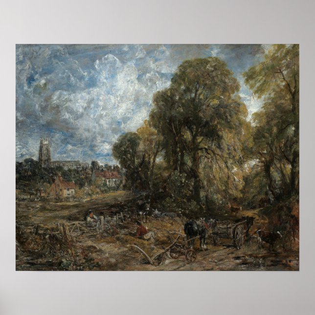 Affiche John Constable - Stoke-by-Nayland (Devant)