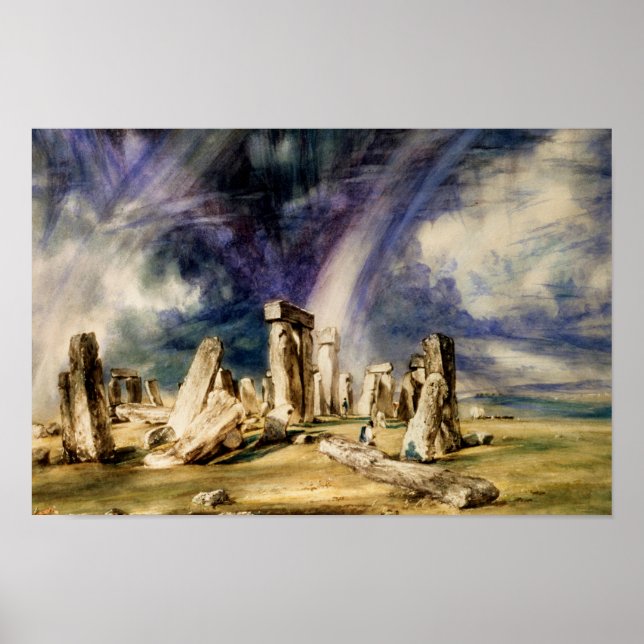 Affiche John Constable - Stonehenge (Devant)