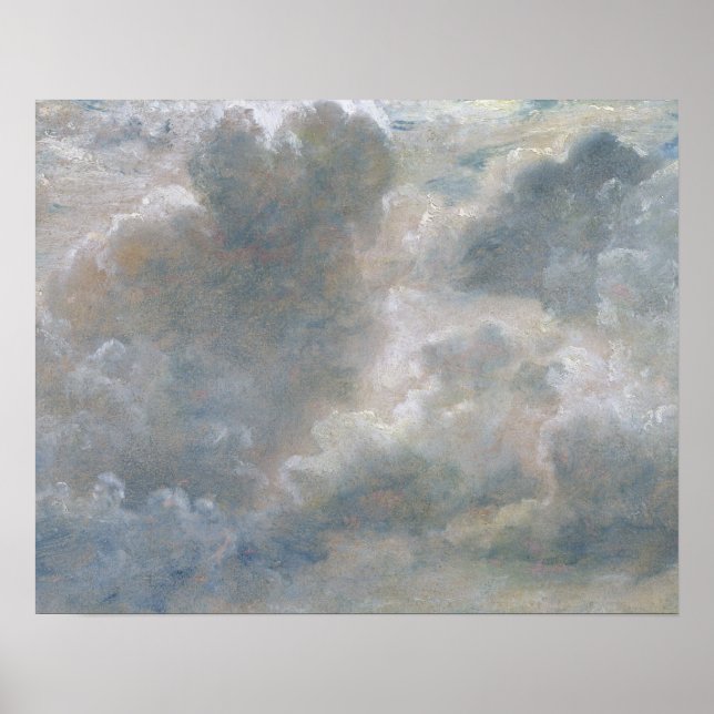 Affiche John Constable | Study of Cumulus Clouds, 1822 (Devant)