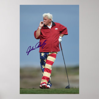 Affiche John Daly Signé Fumer Golf Photo Imprimer l'affich
