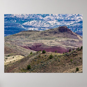 Affiche John Day Fossil Beds National Monument, Oregon