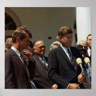 Affiche John et Robert Kennedy avec J. Edgar Hoover