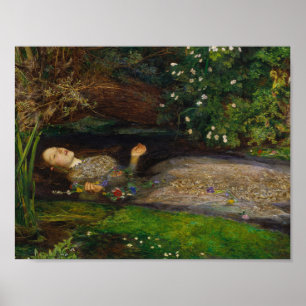 Affiche John Everett Millais - Ophélie