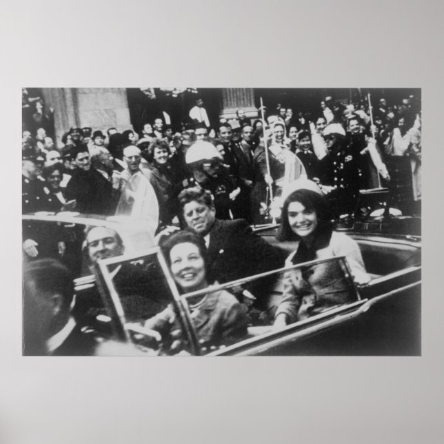 Affiche John F. Kennedy cortège automobile Dallas Texas 22 (Devant)