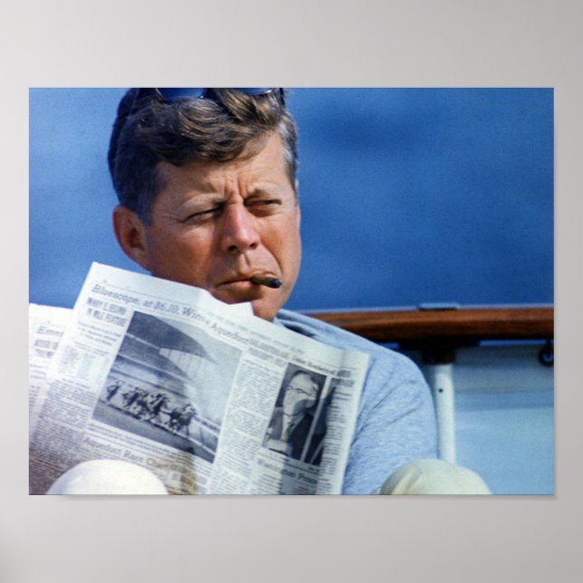 Affiche John F Kennedy Fumer (Devant)