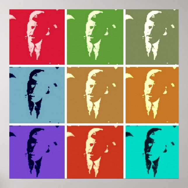 Affiche John F Kennedy/JFK Pop Art (Devant)