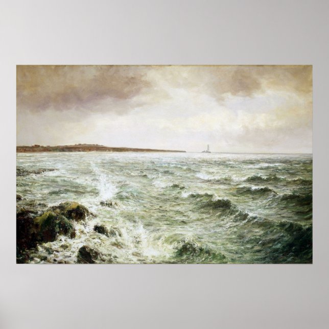 Affiche John Falconer Slater Vue de Whitley Bay (Devant)