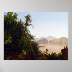 Affiche John Frederick Kensett Le long de l'Hudson