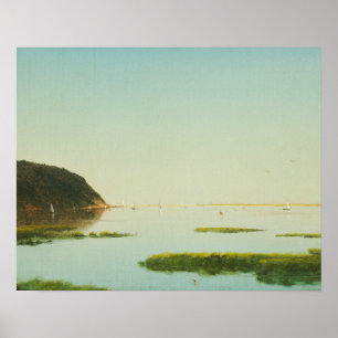 Affiche John Frederick Kensett - Vue de Shrewsbury