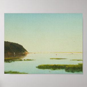 Affiche John Frederick Kensett - Vue de Shrewsbury