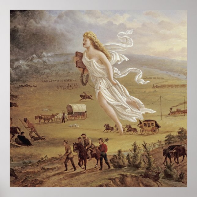 Affiche John Gast - Progrès américain (Devant)