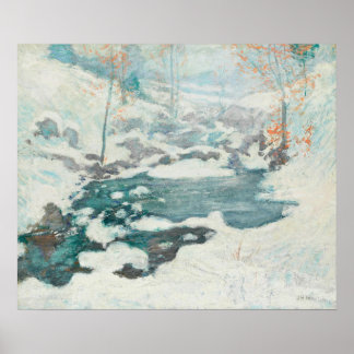 Affiche John Henry Twachtman - Icebound, Peinture