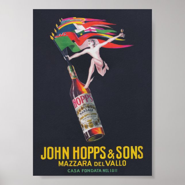 Affiche John Hopps et Sons Mazzara del Vallo Beverage (Devant)