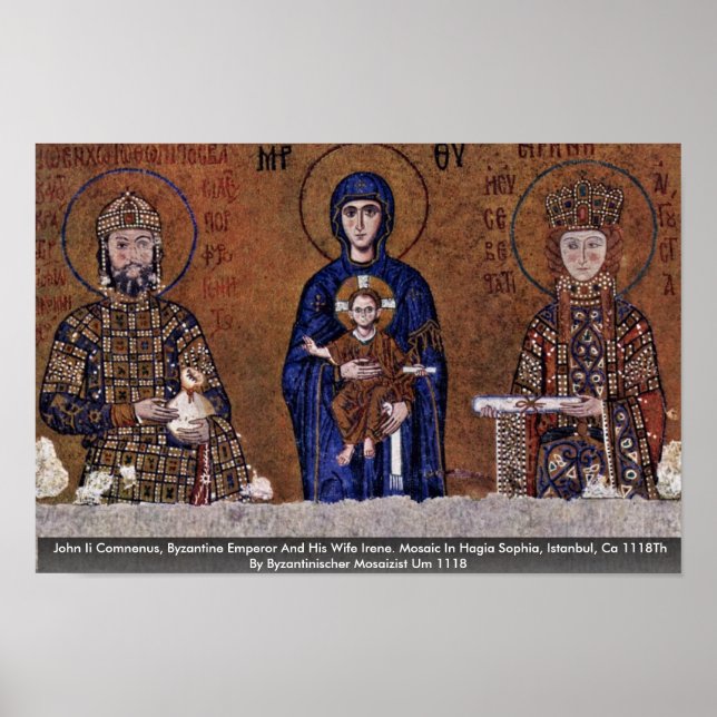 Affiche John Ii Comnenus, Empereur Byzantin Et Sa Femme (Devant)