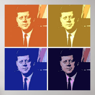 Affiche John Kennedy Pop Art
