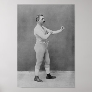 Affiche John L. Sullivan - champion lourd de boxe