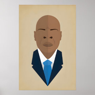 Affiche John Lewis, icône des créateurs de l'histoire noir