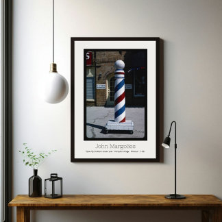 AFFICHE JOHN MARGOLIES - BARBER HAMPTON VILLAGE MISSOURI