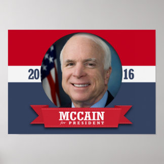 AFFICHE JOHN MCCAIN 2016