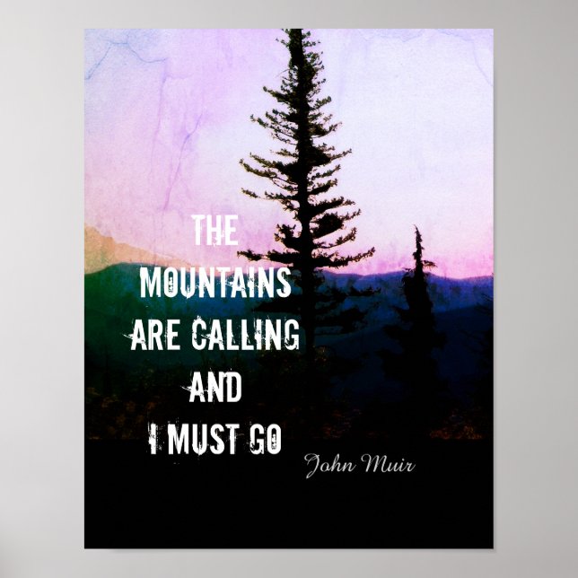 affiche John Muir cite les montagnes (Devant)