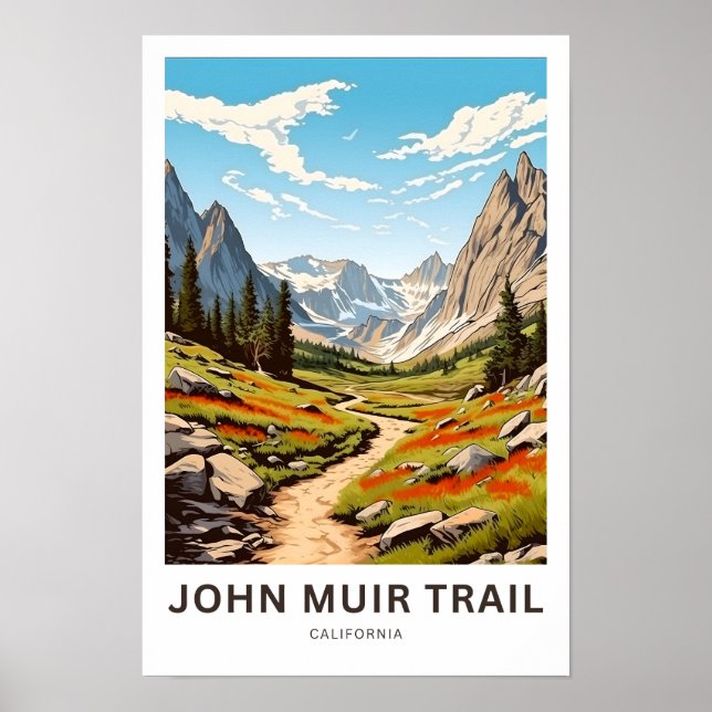 Affiche John Muir Trail California Travel Print (Devant)