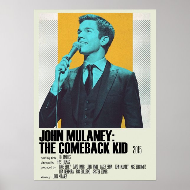 Affiche John Mulaney Le Retour Enfant Art Alternatif Movi (Devant)