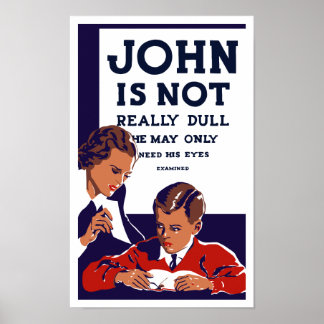 Affiche John N'Est Pas Vraiment Dull — WPA