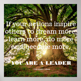 Affiche John Quincy Adams. Si vous agissez, inspirez les a