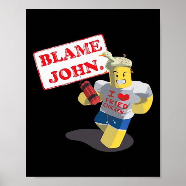 Affiche John Shedletsky J'adore le poulet frit ! Dessin dr (Devant)