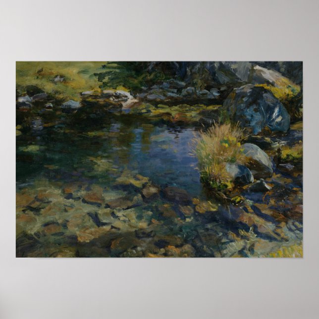 Affiche John Singer Sargent - Alpine Pool (Devant)