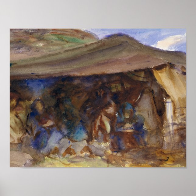 Affiche John Singer Sargent - Bedouin Tent (Devant)