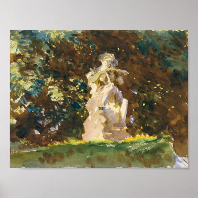 Affiche John Singer Sargent - Boboli Garden, Florence (Devant)