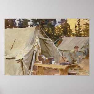 Affiche John Singer Sargent - Camp au lac O'Hara