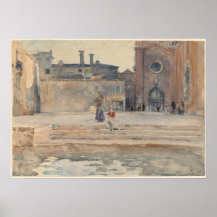 Affiche John Singer Sargent Campo dei Frari, Venice Italie