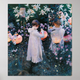 Affiche John Singer Sargent Carnation Lily
