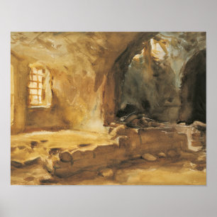Affiche John Singer Sargent - Cave en ruine - Arras