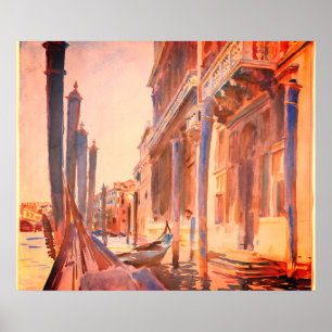 Affiche John Singer Sargent Gondola Moorings Venice