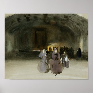 Affiche John Singer Sargent - Les femmes s'approchent