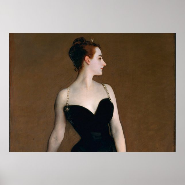 Affiche John Singer Sargent Madame X peinture à imprimer (Devant)